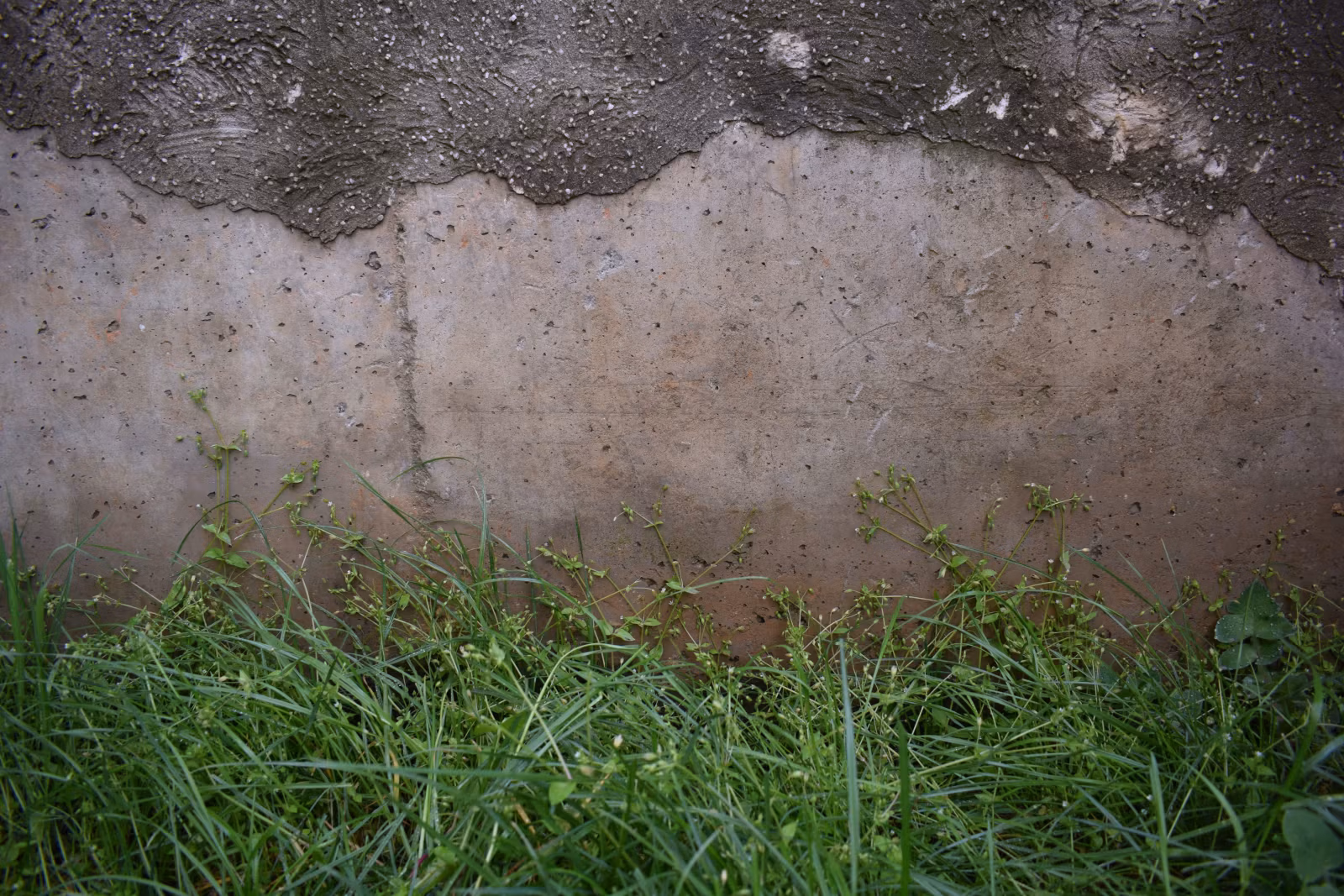 Picture of improper residential grading and drainage